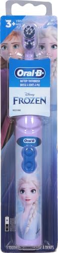 Oral-B Kids Battery Power Electric Toothbrush Featuring Disney's Frozen for Children and Toddlers Age 3+, Soft (Characters May Vary), Pack of 4