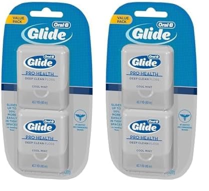 Oral-B Glide Healthy gums, unflavored floss 50M (Pack of 6)