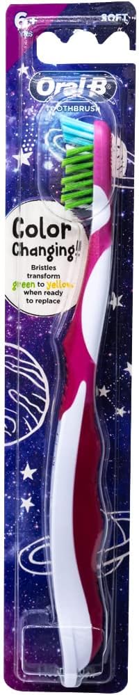 Oral-B Pro-Health Junior CrossAction Galaxy Toothbrush, Ages 6+, Soft - Pack of 3