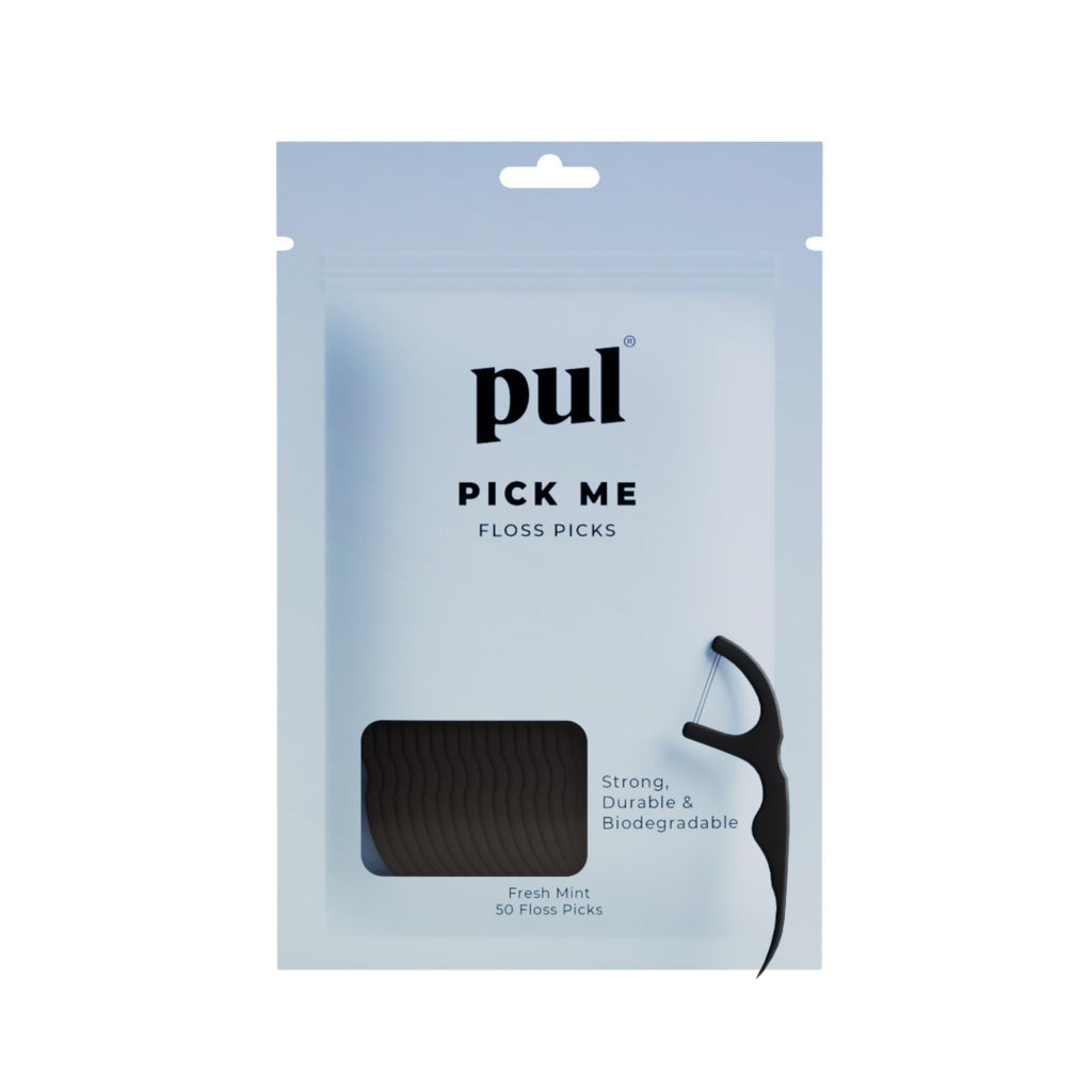 PUL Mint Dental Floss Picks – Biodegradable Floss Sticks with Shred-Resistant Teeth Floss, Fluoride Free Dental Flossers for Adults & Kids, Minty Fresh Dental Floss Picks – 200 Count