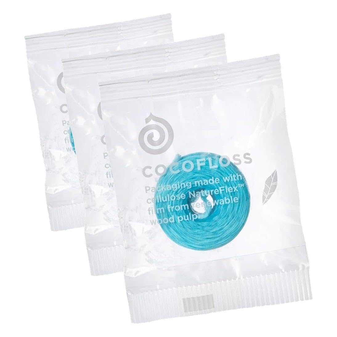 Cocofloss Expanding Woven Dental Floss by COCOLAB, Mint Scent, 4-Pack