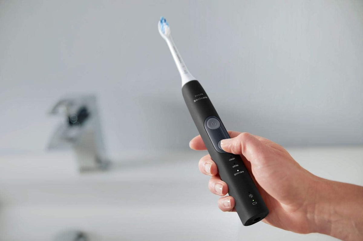 Philips Sonicare 5300 Rechargeable Electric Toothbrush, 3 Brush Head, Black