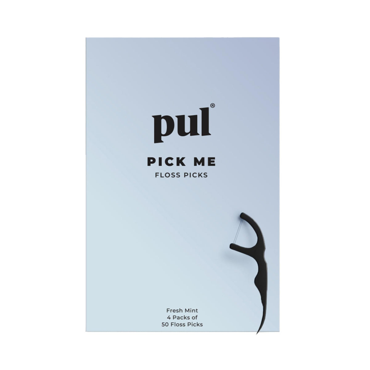 PUL Mint Dental Floss Picks – Biodegradable Floss Sticks with Shred-Resistant Teeth Floss, Fluoride Free Dental Flossers for Adults & Kids, Minty Fresh Dental Floss Picks – 200 Count