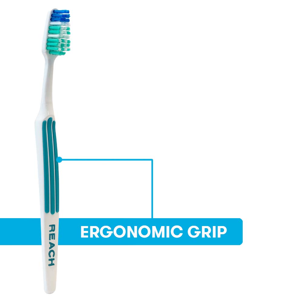 REACH Advanced Design Adult Toothbrush, Soft, 7 Count