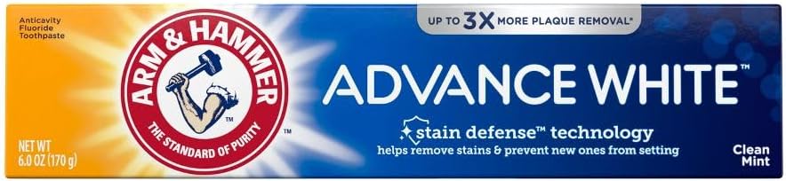 Arm and Hammer Advance Whitening Toothpaste .9 Oz Travel Size 4 Pk.