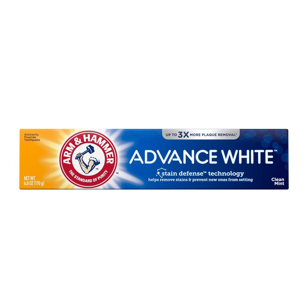 Arm and Hammer Advance Whitening Toothpaste .9 Oz Travel Size 4 Pk.