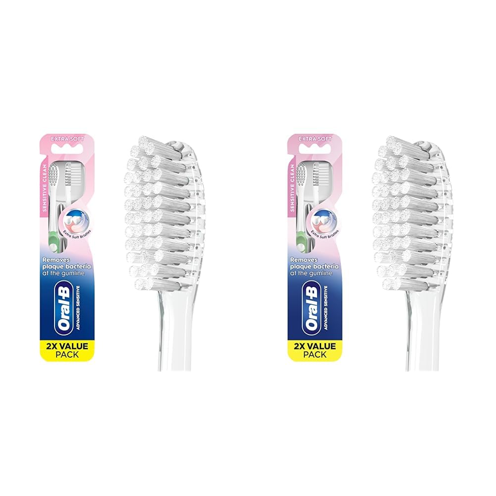 Oral-B Advanced Sensitive Toothbrushes, Extra Soft, 2 Count