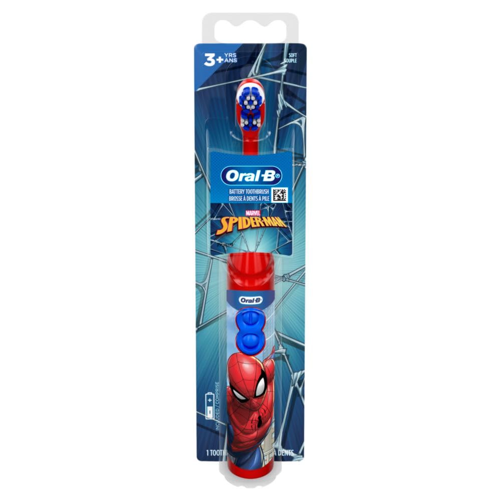 Oral-B Kids Battery Power Electric Toothbrush Featuring Disney's Frozen for Children and Toddlers Age 3+, Soft (Characters May Vary), Pack of 4