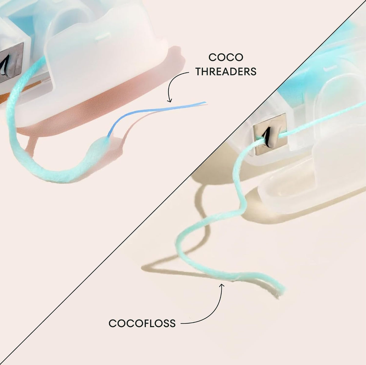 CocoPlush Floss Threaders by COCOLAB, Mint Scent, 30ct, 1-Pack