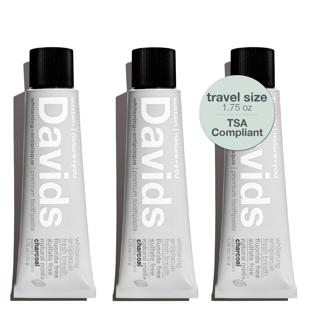 Davids Fluoride Free Toothpaste Teeth Whitening SLS Free Spearmint 5.25oz
