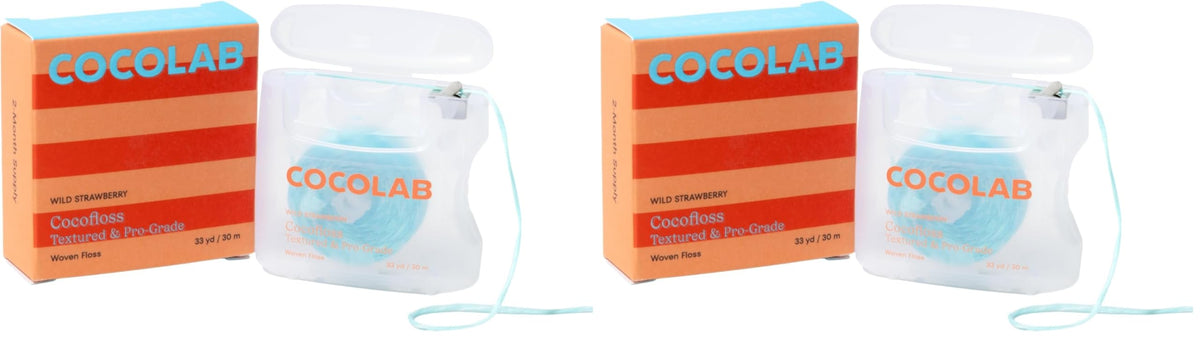 Cocofloss Expanding Woven Dental Floss by COCOLAB, Mint Scent, 4-Pack