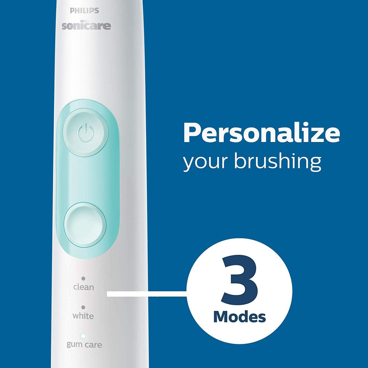 Philips Sonicare 5300 Rechargeable Electric Toothbrush, 3 Brush Head, Black
