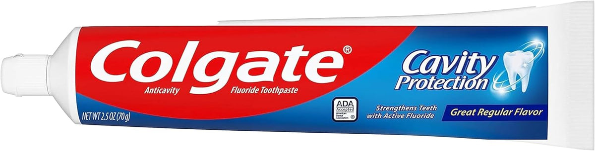 Colgate Cavity Protection Toothpaste with Fluoride - 2.5 ounce + 60% Free - 2 Pack