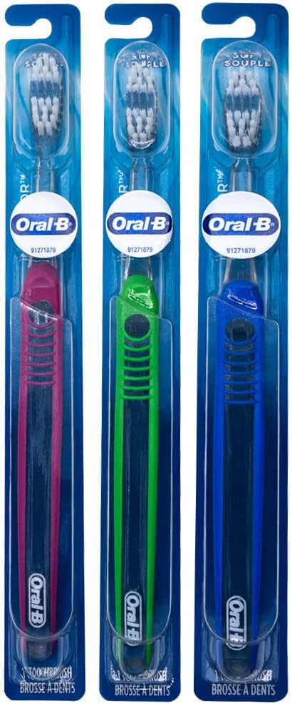 Oral-B Indicator Toothbrush Flat Trim, 35 Soft - Pack of 6