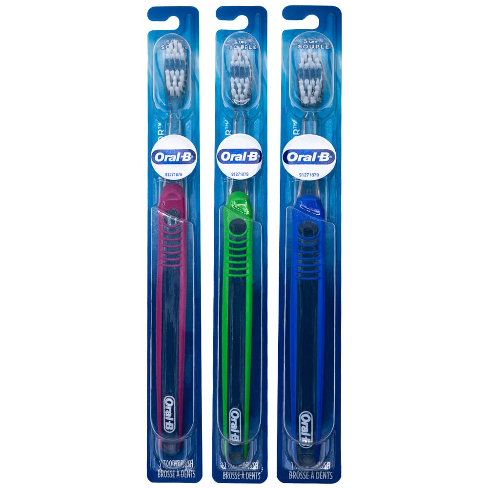 Oral-B Indicator Toothbrush Flat Trim, 35 Soft - Pack of 6