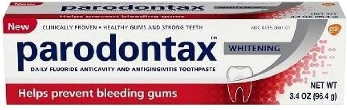 Parodontax Toothpaste for Bleeding Gums, Gingivitis Treatment and Cavity Prevention, Clean mint - 3.4 Ounces