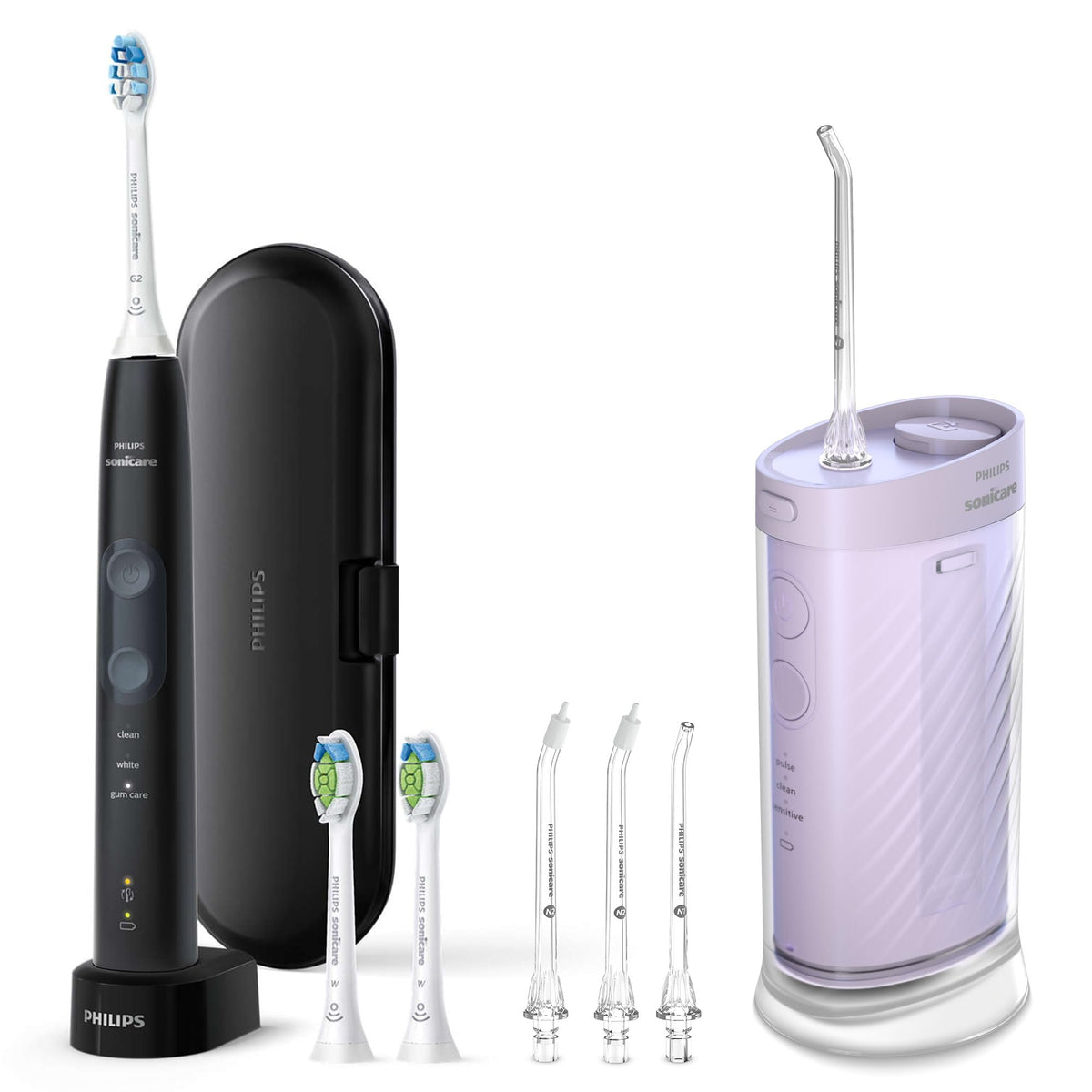Philips Sonicare 5300 Rechargeable Electric Toothbrush, 3 Brush Head, Black
