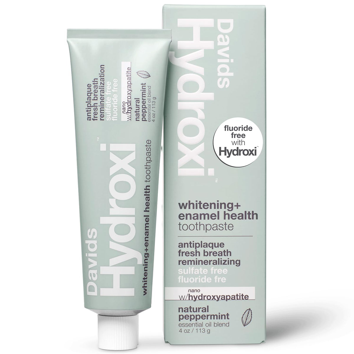 Davids Nano Hydroxyapatite Whitening Enamel Health SLS Free Peppermint 4oz