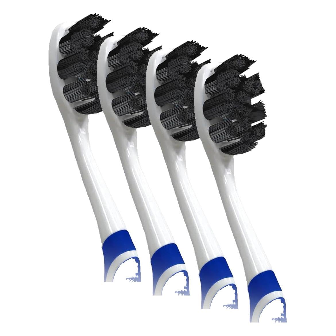 GuruNanda Butter on Gums Charcoal Toothbrush - 8000+ SoftexTM Bristles for Sensitive Teeth & Gums, Aids in Teeth Whitening, Extra Soft (6 Count)