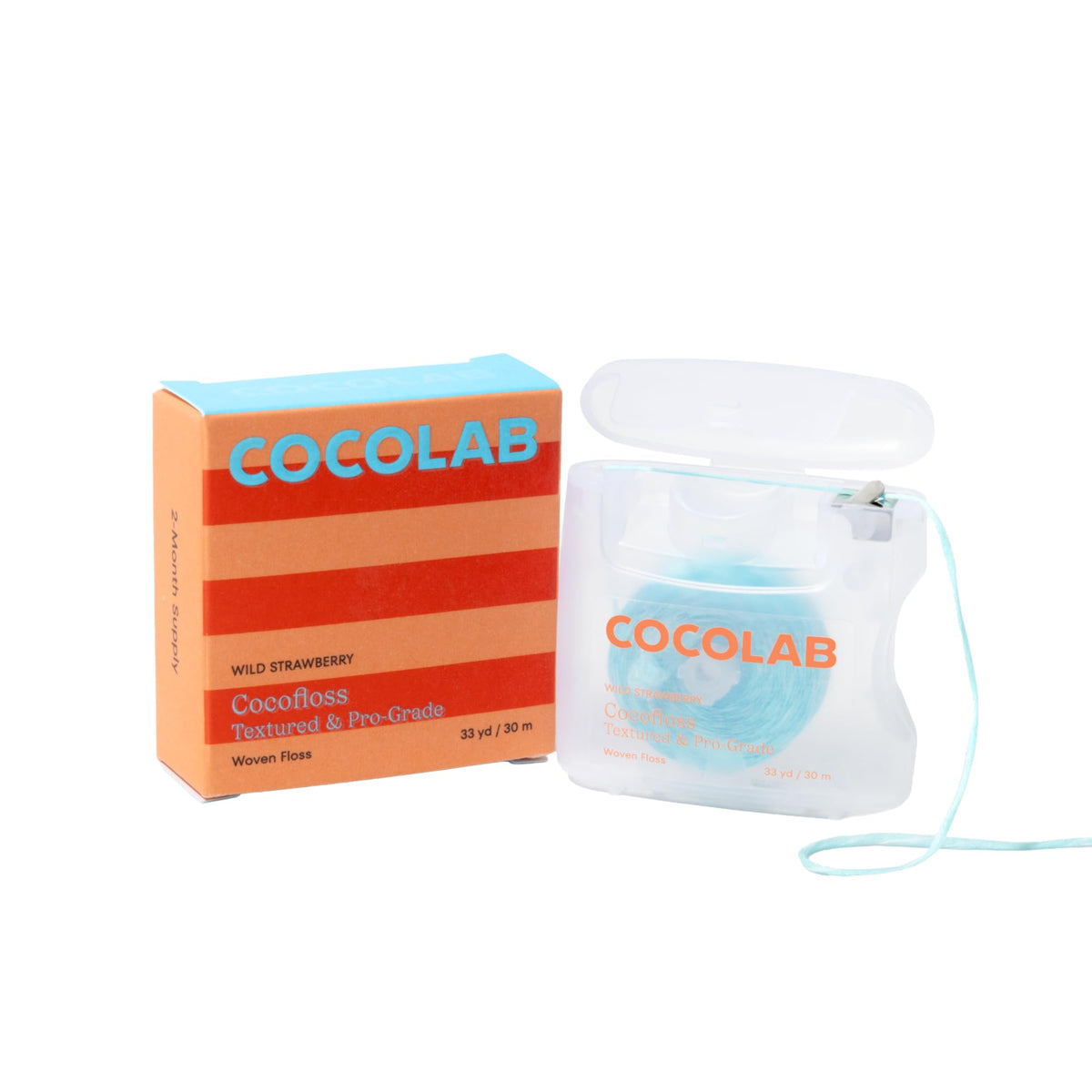 Cocofloss Expanding Woven Dental Floss by COCOLAB, Mint Scent, 4-Pack