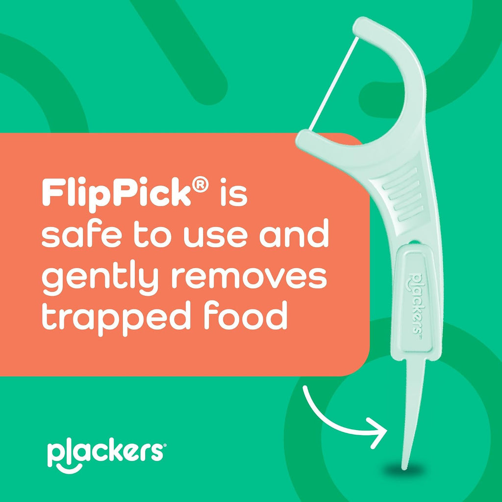 Plackers Micro Line Floss Picks, Intense Mint, 150 Count