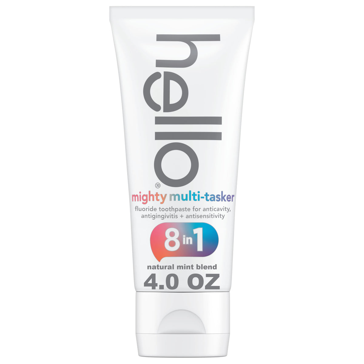 hello 8-in-1 Mighty Multi-Tasker Fluoride Toothpaste, Mint, 2 Pack, 4 oz