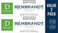 Rembrandt Deeply White + Peroxide Whitening Toothpaste, Peppermint Flavor, 3.5-Ounce (Pack of 2) (Packaging may Vary)