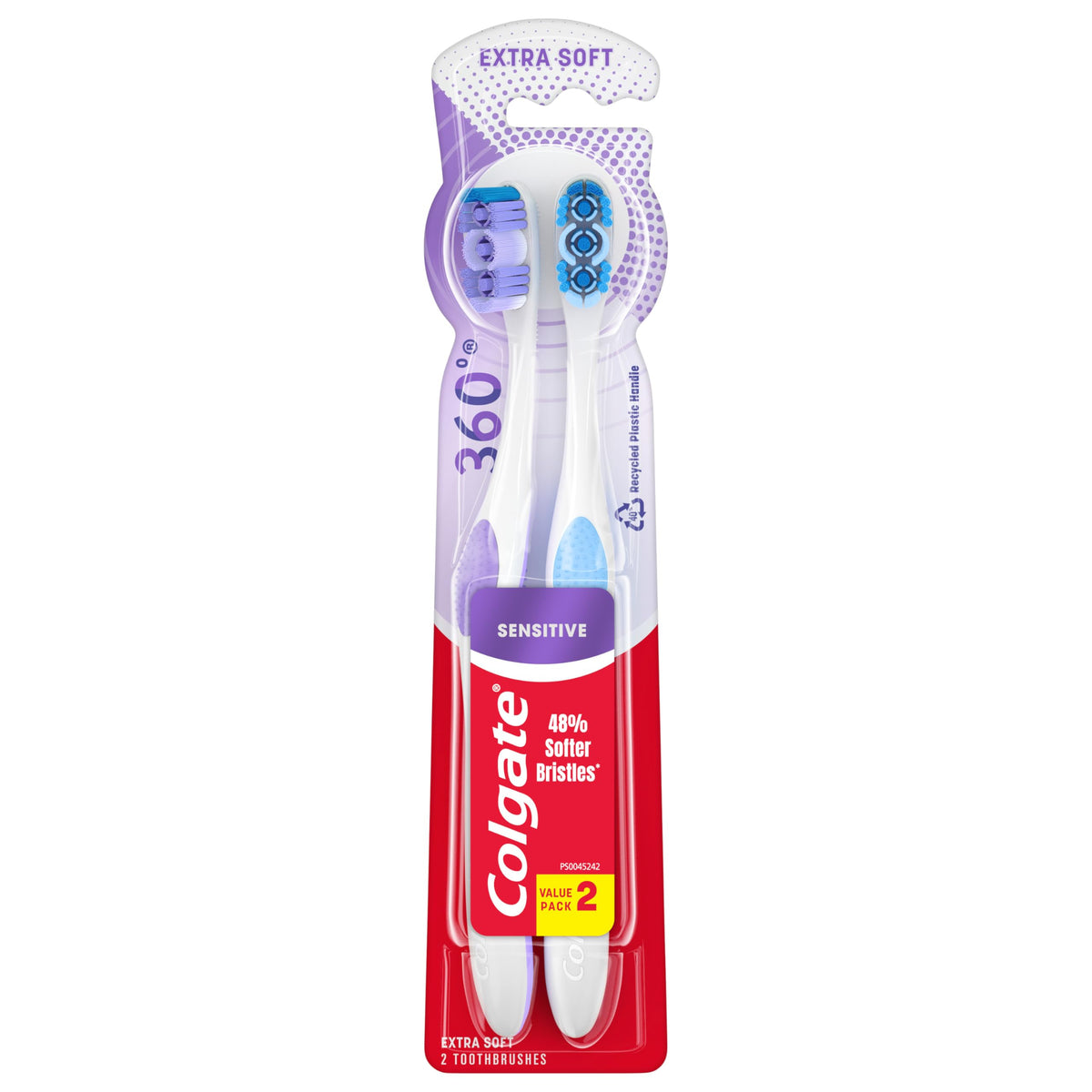 Colgate Sensitive Expert Toothbrush, Extra Soft, 2 Pack