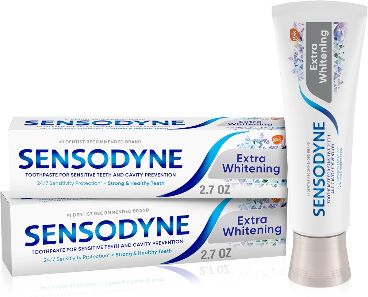 Sensodyne Extra Whitening Toothpaste, 2.7 Ounces (Pack of 2)