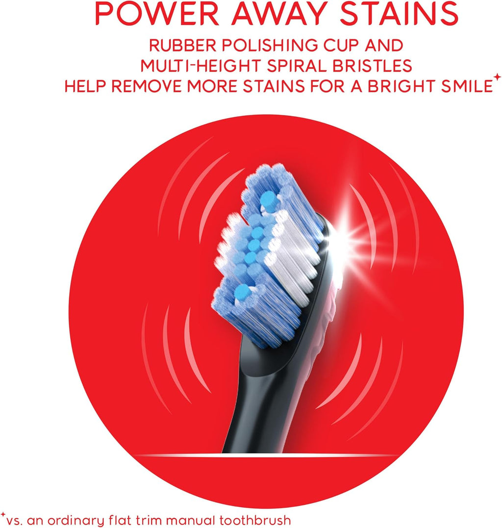 Colgate Optic White Pro-Series Battery Operated Electric Toothbrush, Soft