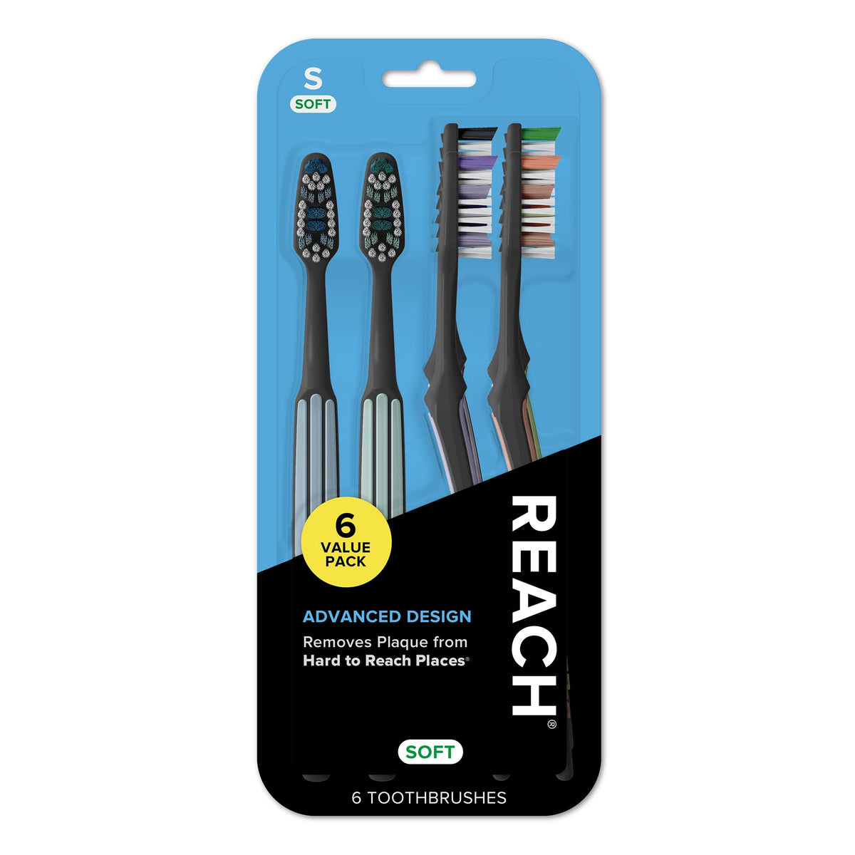 Reach Advanced Design Firm Bristle Toothbrushes, 7 Count