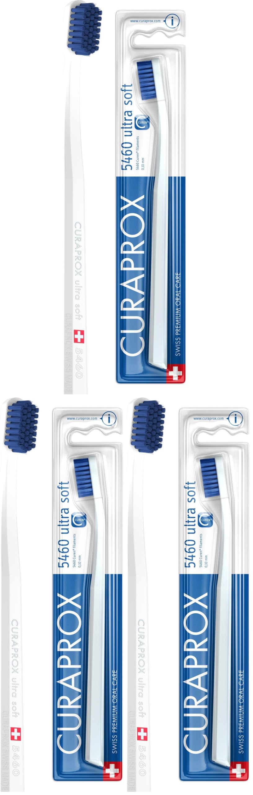 Curaprox CS 5460 Ultra-Soft Toothbrush, Random Color, Single Pack