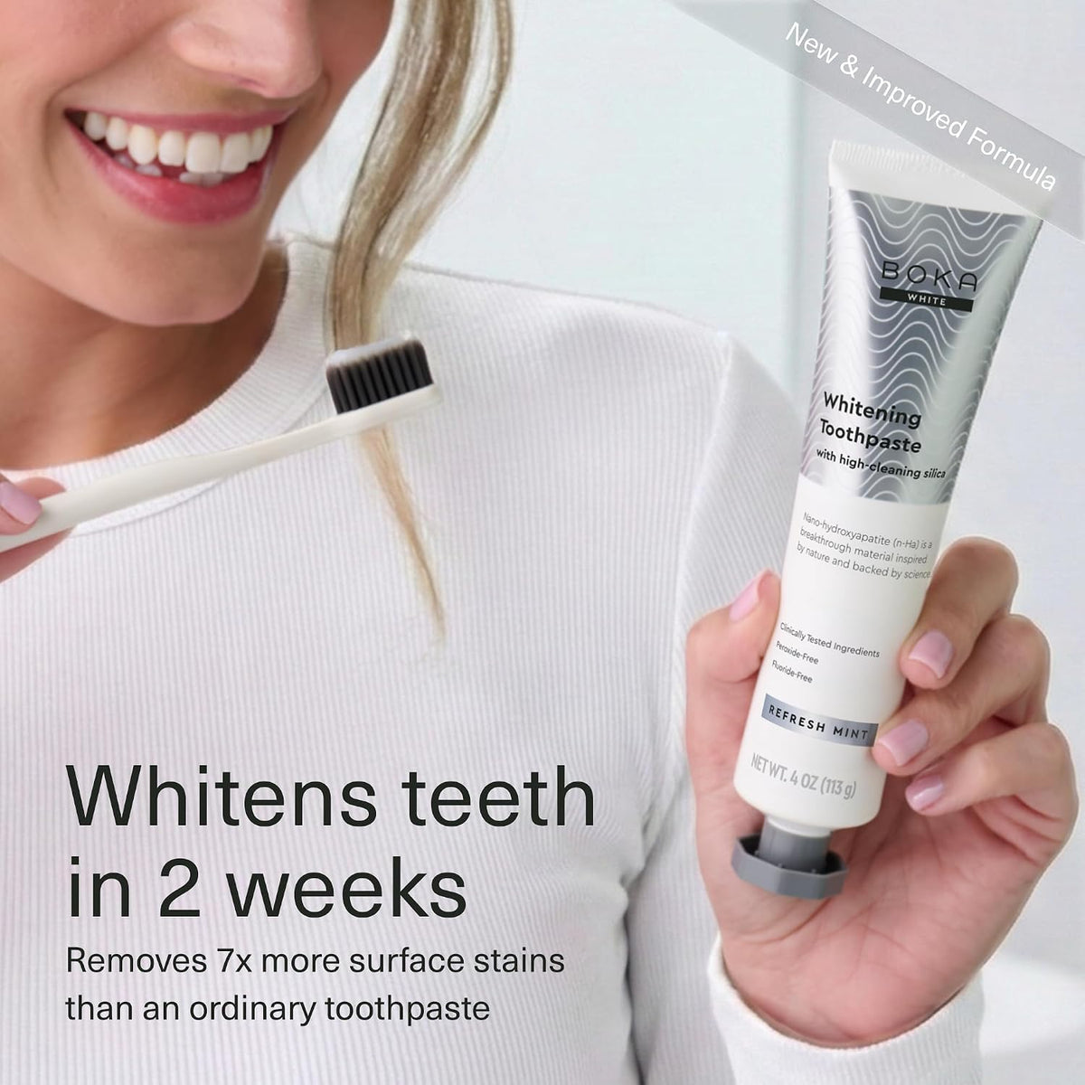 Boka Toothpaste - Nano Hydroxyapatite Toothpaste, Fluoride Free Toothpaste