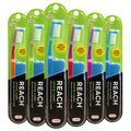 Reach Crystal Clean Firm Bristle Toothbrushes, 6 Pack
