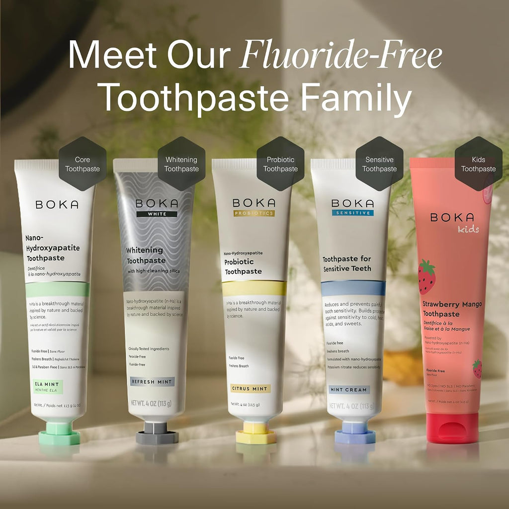 Boka Toothpaste - Nano Hydroxyapatite Toothpaste, Fluoride Free Toothpaste