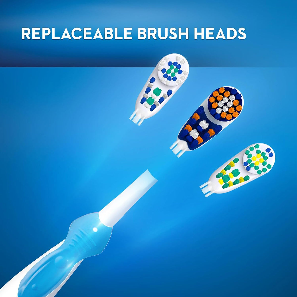 Oral-B 3D White Action Power Toothbrush, 1 Count (Colors May Vary), Multi-colored