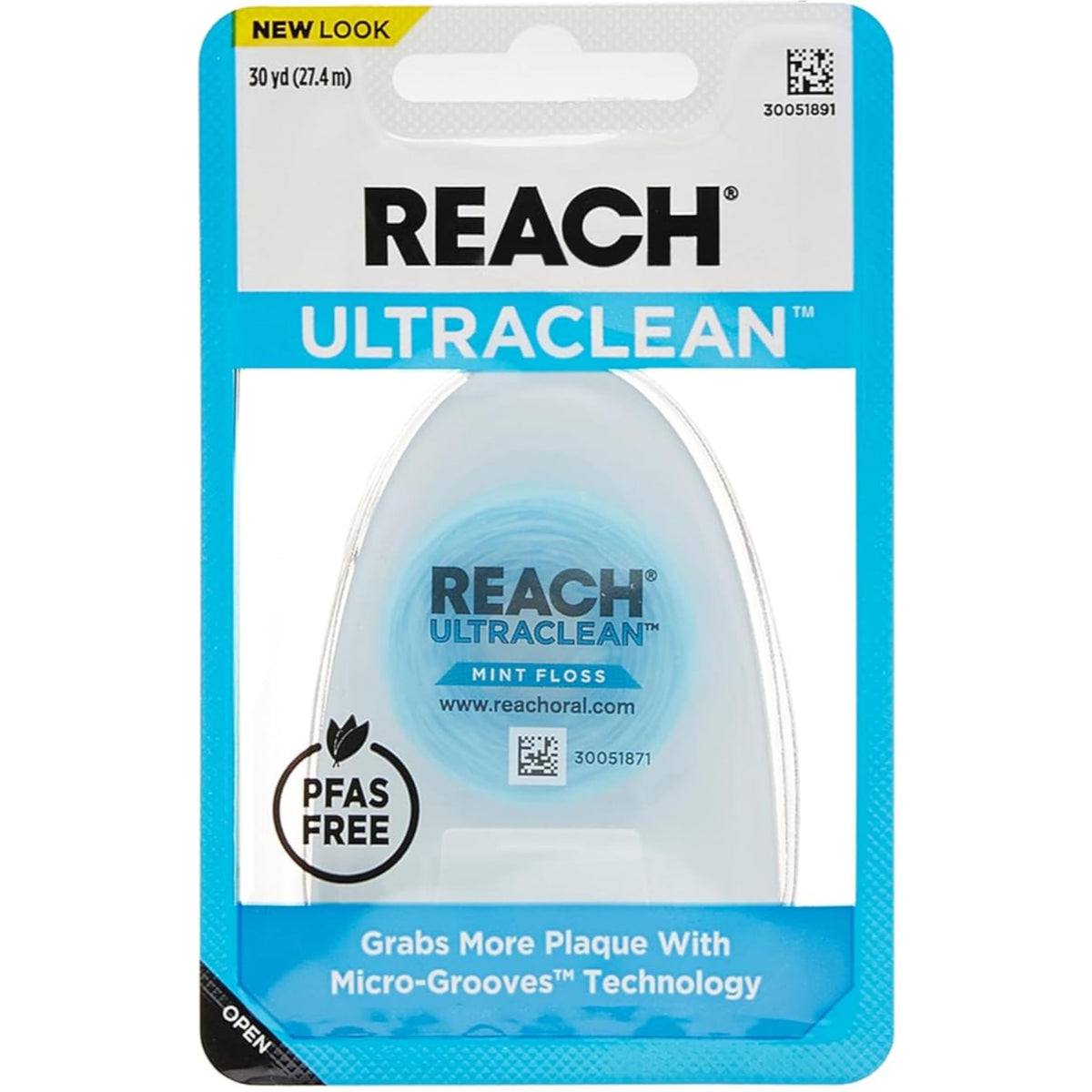 REACH Ultraclean Mint Floss 30 Yards (Pack of 2)