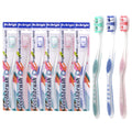 DR.BRIGHT Medium Toothbrushes for Adults with Tongue Scraper, 6 Pack