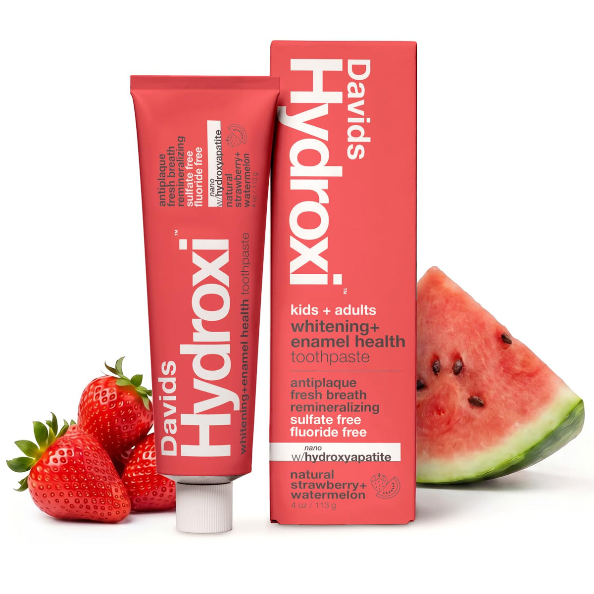 Davids Nano Hydroxyapatite Whitening Enamel Health SLS Free Peppermint 4oz