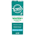 Tom's of Maine Whiten Plus Coconut Oil Whitening Toothpaste, Mint, 4 oz