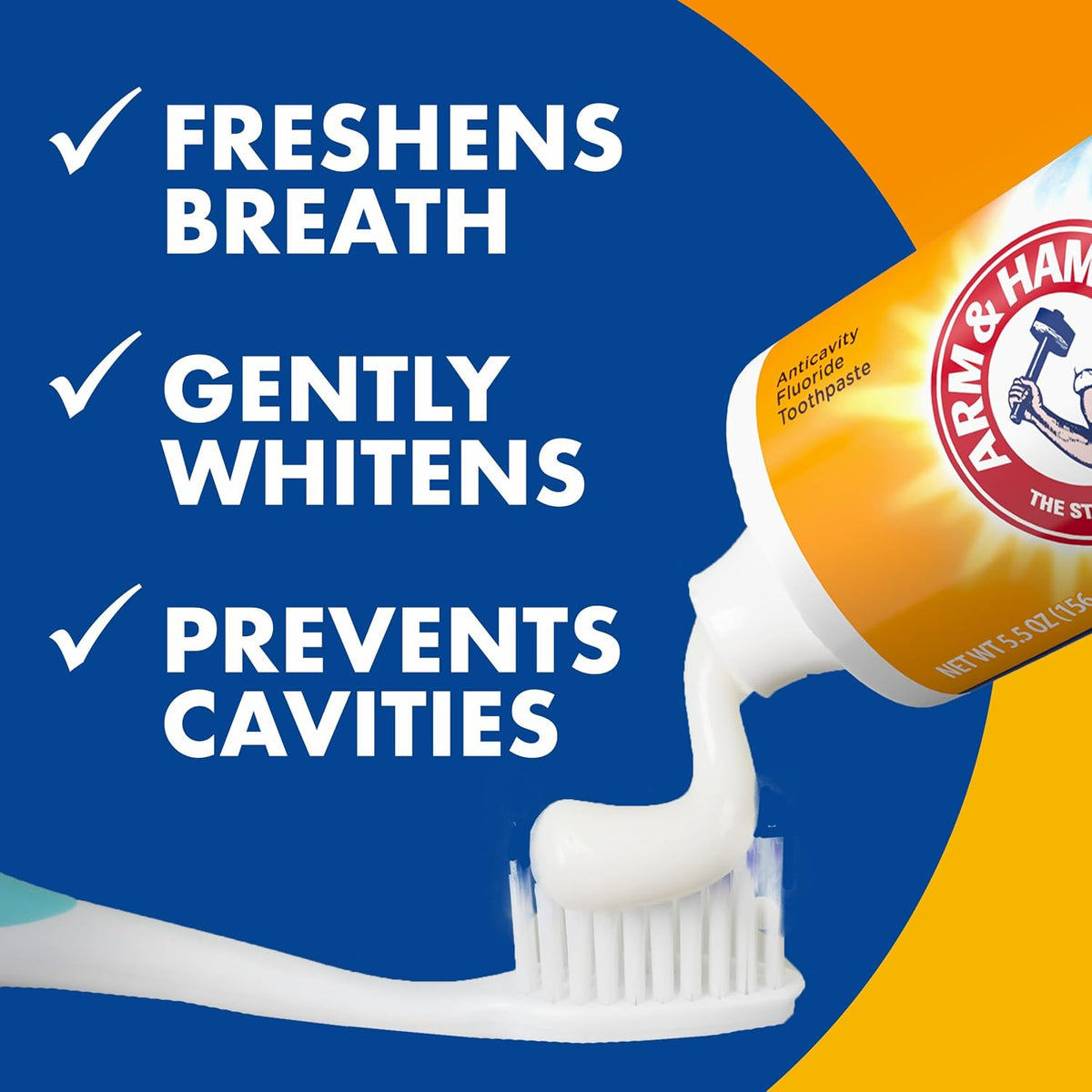 ARM & HAMMER Plus TheraBreath Toothpaste, Icy Mint, 5.5 oz, 2-Pack
