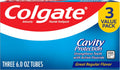 Colgate Cavity Protection Fluoride Toothpaste, Mint, 3 Pack, 6 oz