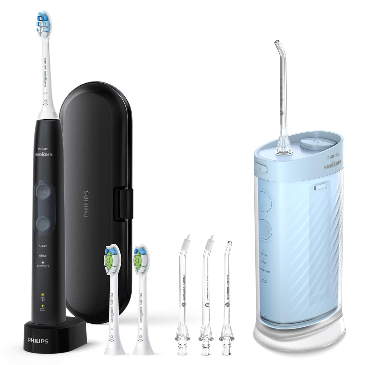 Philips Sonicare 5300 Rechargeable Electric Toothbrush, 3 Brush Head, Black
