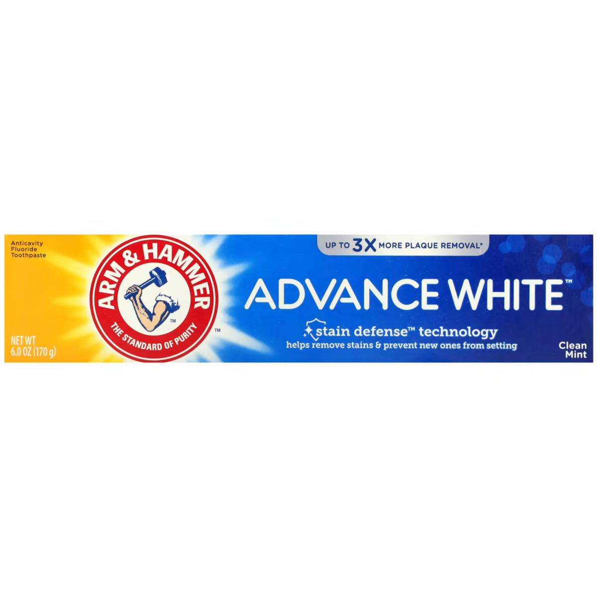 Arm and Hammer Advance Whitening Toothpaste .9 Oz Travel Size 4 Pk.