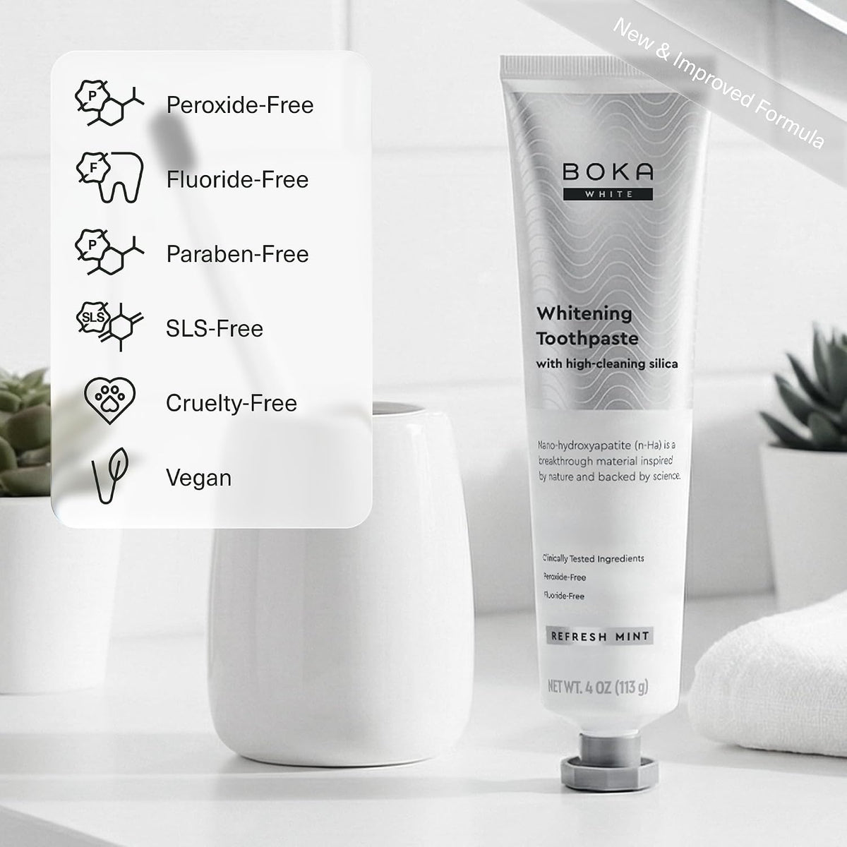 Boka Toothpaste - Nano Hydroxyapatite Toothpaste, Fluoride Free Toothpaste