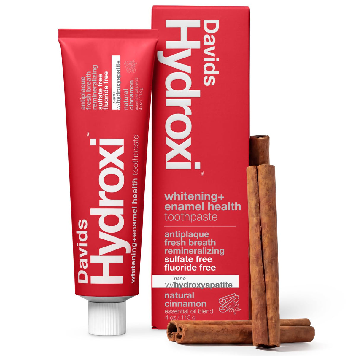 Davids Nano Hydroxyapatite Whitening Enamel Health SLS Free Peppermint 4oz