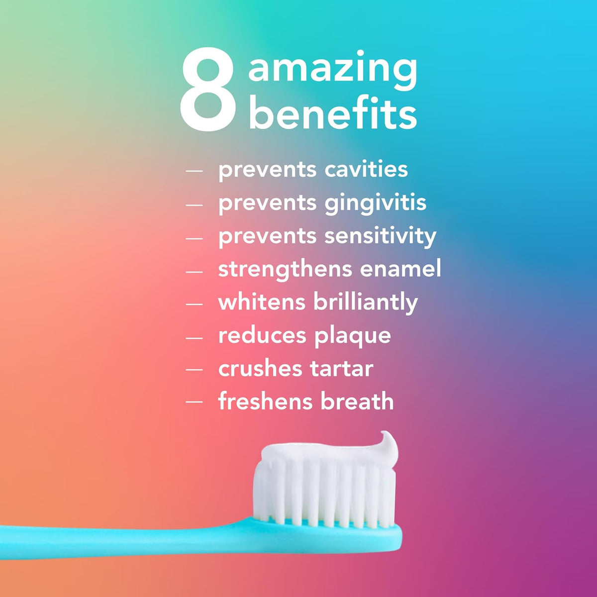 hello 8-in-1 Mighty Multi-Tasker Fluoride Toothpaste, Mint, 2 Pack, 4 oz