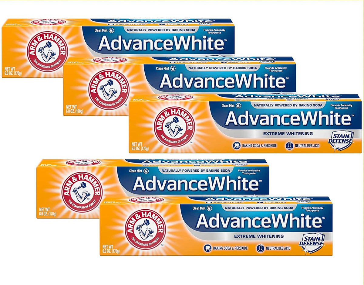Arm and Hammer Advance Whitening Toothpaste .9 Oz Travel Size 4 Pk.