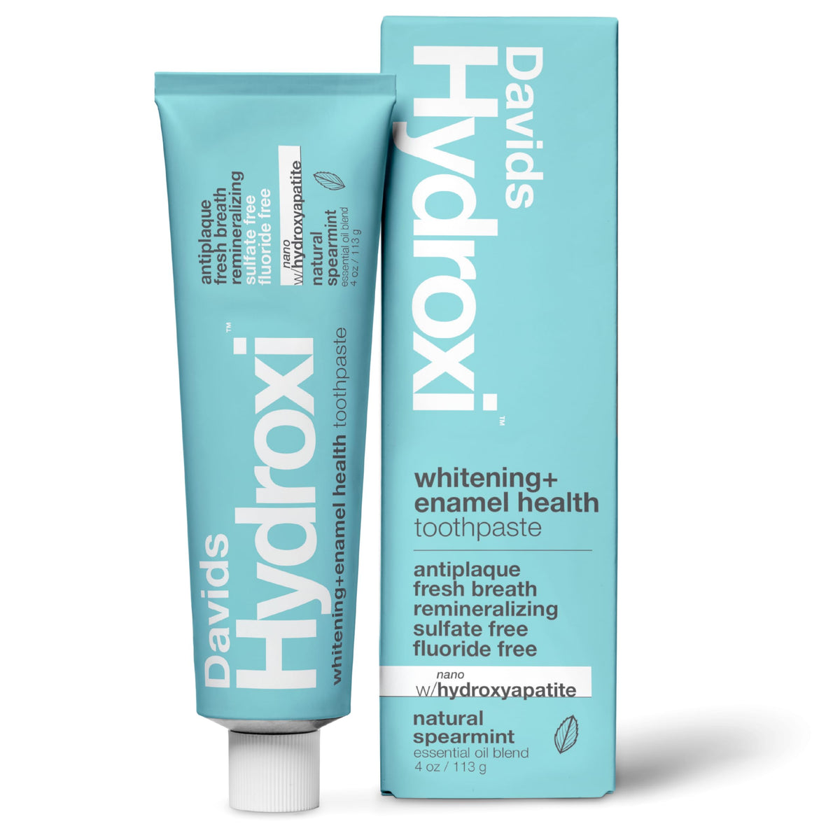 Davids Nano Hydroxyapatite Whitening Enamel Health SLS Free Peppermint 4oz