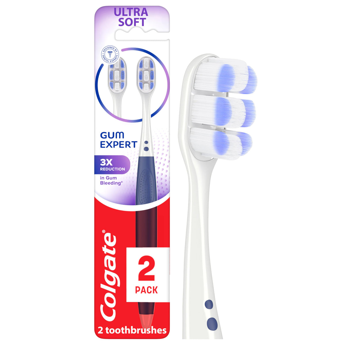 Colgate Sensitive Expert Toothbrush, Extra Soft, 2 Pack